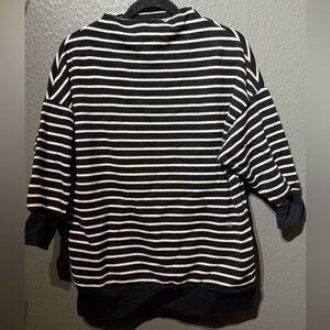 Black and White Striped Sweater